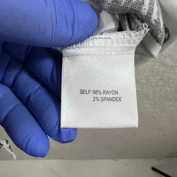 Jane + Delancey white and black zebra print blouse roll tab sleeves 2XL NWT Zoo - Picture 10 of 12